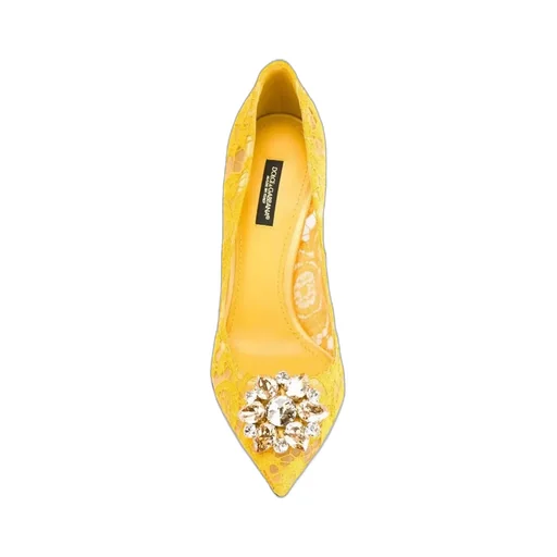 Dolce & Gabbana Taormina Lace Embellished Pumps