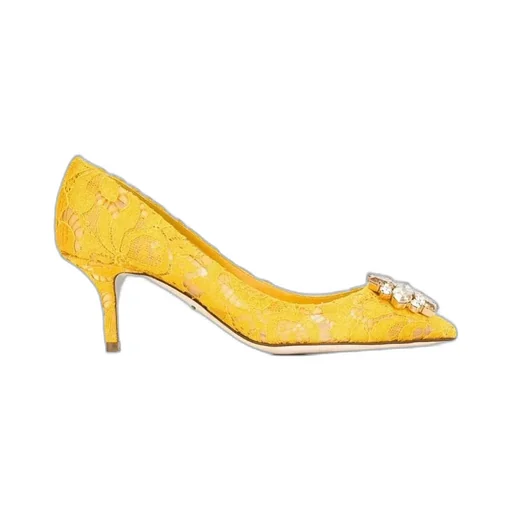 Dolce & Gabbana Taormina Lace Embellished Pumps