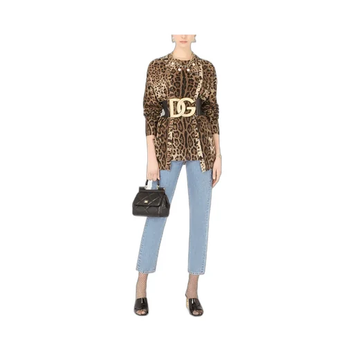 Dolce & Gabbana Animal Print Knit Sweater