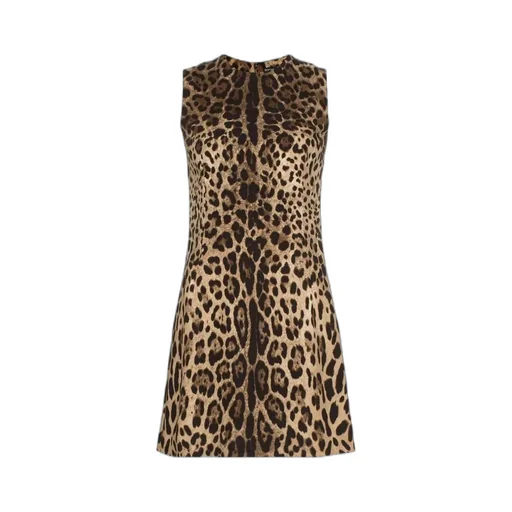 Dolce & Gabbana Printed Lace Shift Dress