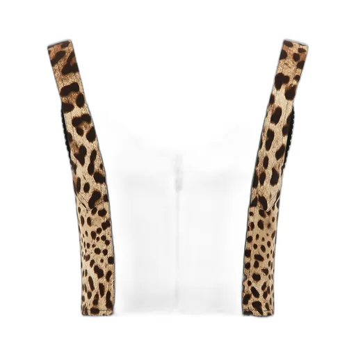 Dolce & Gabbana Animal Print Cropped Top