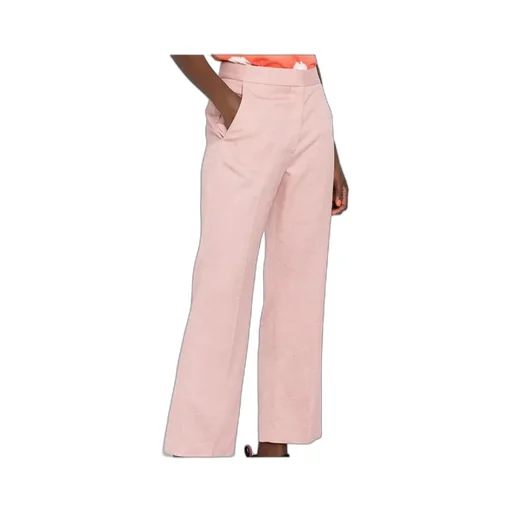 Straight-Leg Cropped Trousers