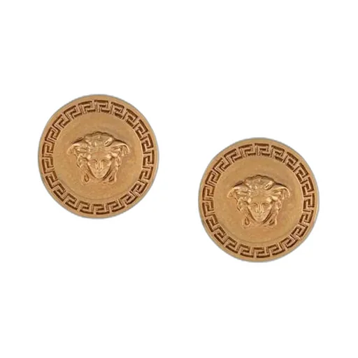 A Pair Of Medusa Round Earrings