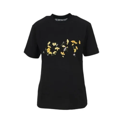 Flower Logo Print T-Shirt