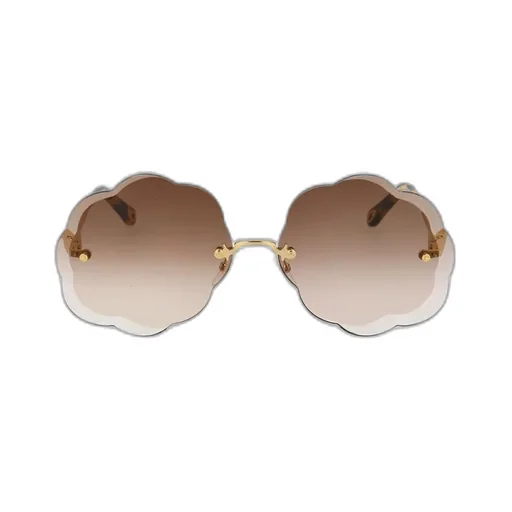 Rosie Scalloped Round-Frame Sunglasses