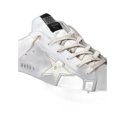 Super-Star With Gold Sparkle Foxing And Lettering