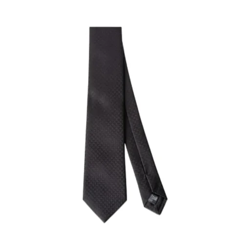 Emporio Armani Monogram-Jacquard Pointed Tip Tie