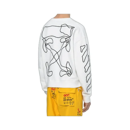 Twisted Line Arrow Pullover Hoodie
