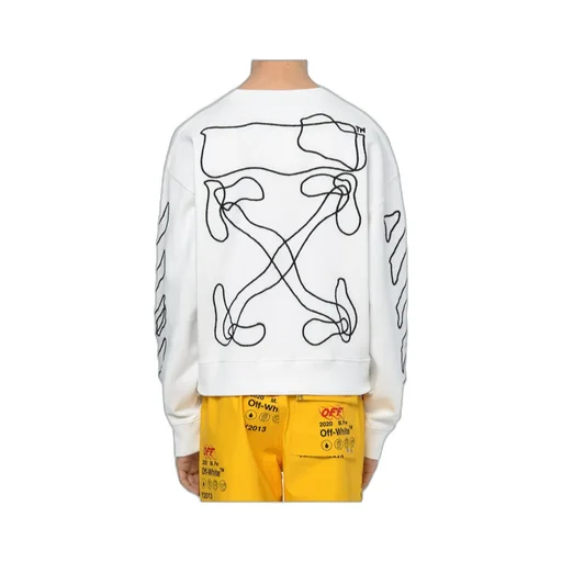 Twisted Line Arrow Pullover Hoodie