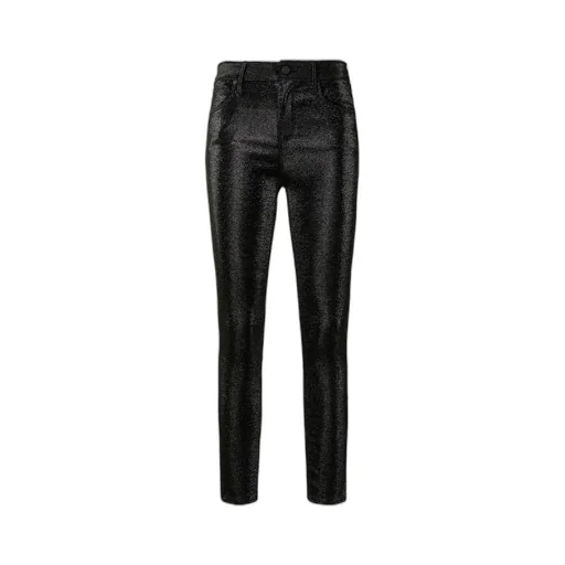 Black Madrid Sequined Skinny Casual Pants