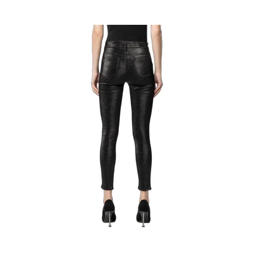 Black Madrid Sequined Skinny Casual Pants