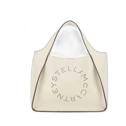 Stella Mccartney Logo Perforated Top Handle Bag