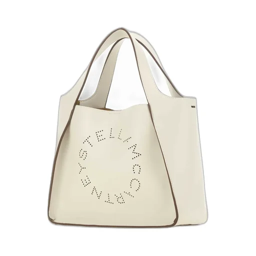 Stella Mccartney Logo Perforated Top Handle Bag