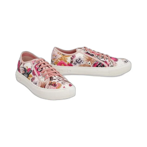 Printed Canvas Low-Top Sneakers