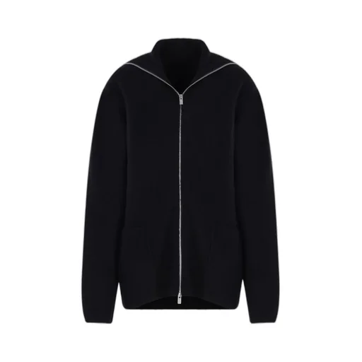 Yohji Yamamoto Zip-Up Long-Sleeved Cardigan