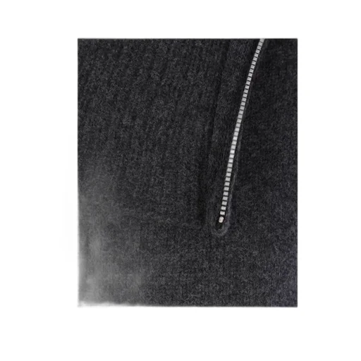 Yohji Yamamoto High Neck Ribbed Jumper