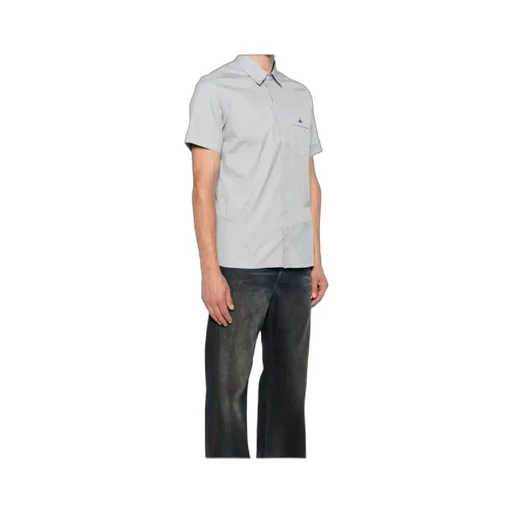 Orb-Embroidered Short-Sleeve Shirt