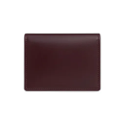 Bi-Fold Card Holder In Shiny Calfskin