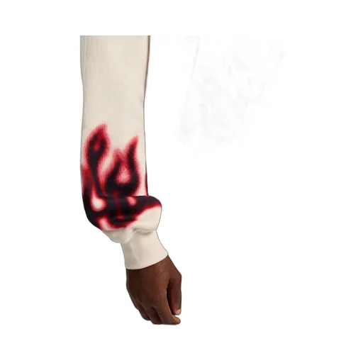 Flame-Print Hoodie