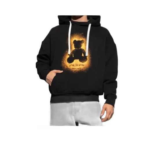 Spray-Effect Hoodie