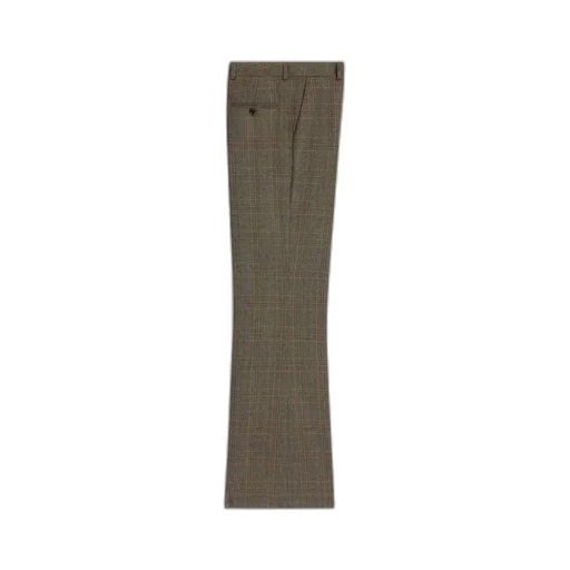 Trousers In Prince Of Wales Wool