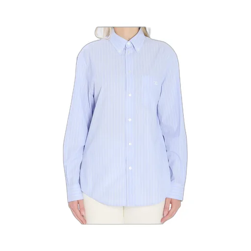 Relaxed Shirt In Striped Cotton Poplin