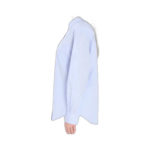 Relaxed Shirt In Striped Cotton Poplin