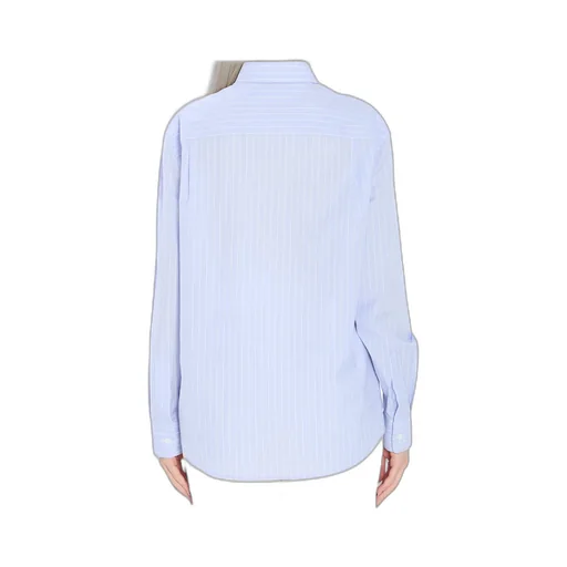 Relaxed Shirt In Striped Cotton Poplin