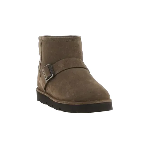 Brunello Cucinelli Monile Detailed Buckle Strap Ankle Boots