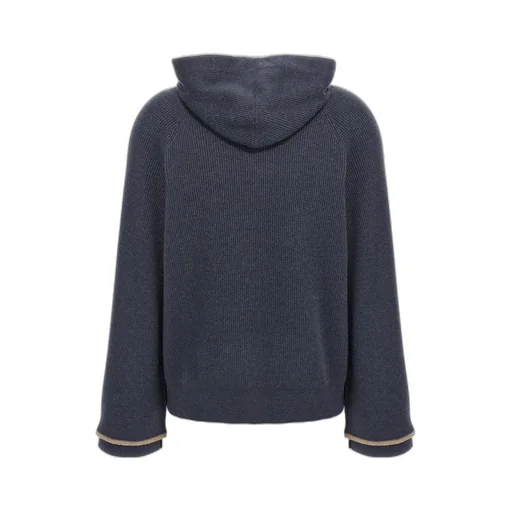 Brunello Cucinelli Monile Detailed Knit Hoodie