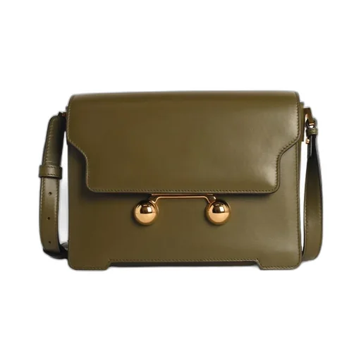Marni Trunkaroo Foldover Top Medium Shoulder Bag