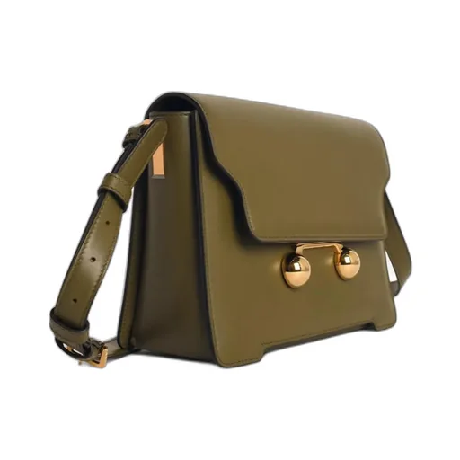 Marni Trunkaroo Foldover Top Medium Shoulder Bag