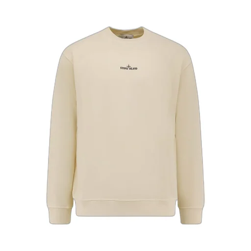 Stone Island Logo Printed Crewneck Sweatshirt