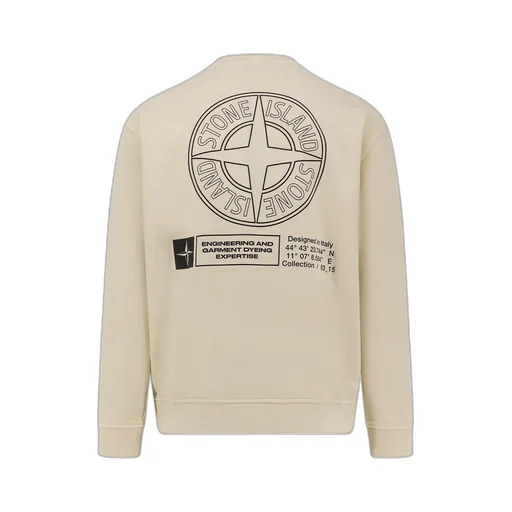 Stone Island Logo Printed Crewneck Sweatshirt