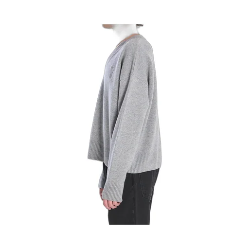 Ami Paris V-Neck Knitted Jumper