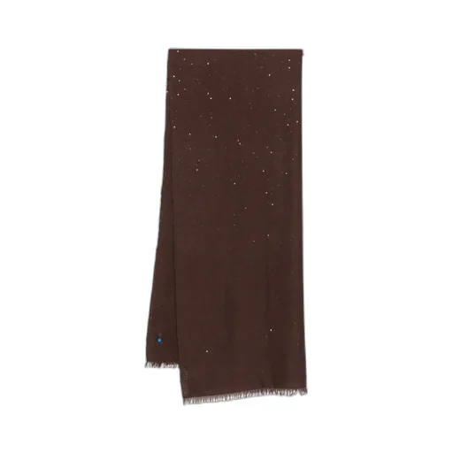 Diamond-Yarn Sequinned Scarf
