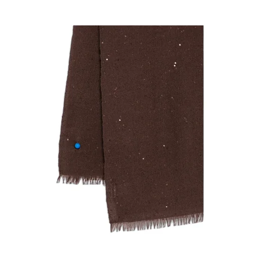Diamond-Yarn Sequinned Scarf