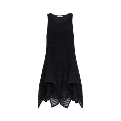 AlaÏA Knit Short Ruffle Dress