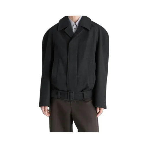 Raglan-Sleeve Belted Jacket