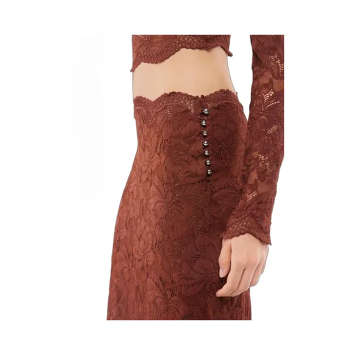 Rabanne Lace Midi Skirt