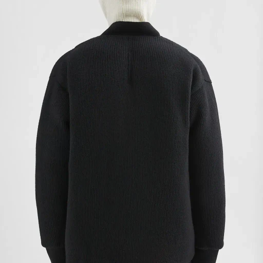 Padded Wool Cardigan
