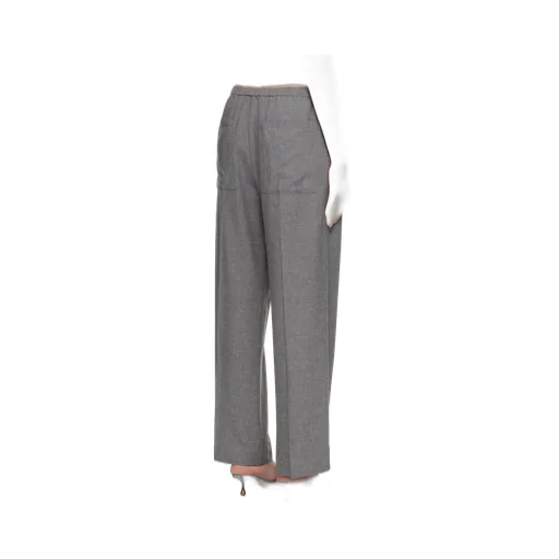 Drawstring Wool Trousers