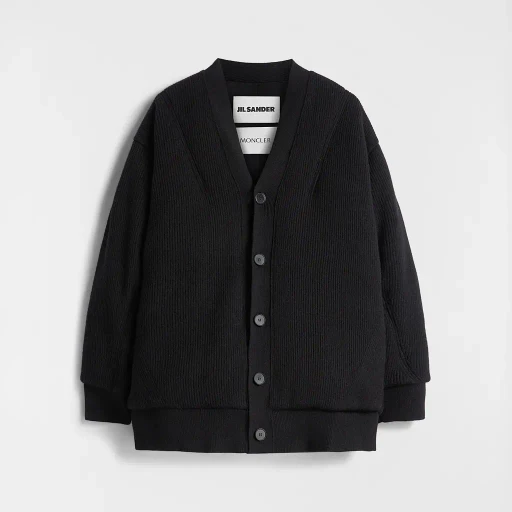 Padded Wool Cardigan