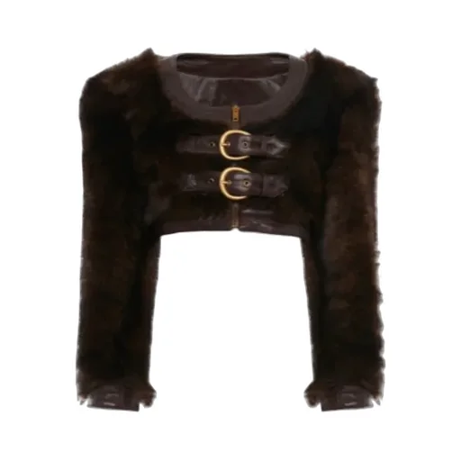 Chlo Cropped Spencer Leather Jacket