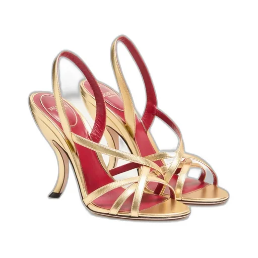 Valentino	Fetishique Cross-Strap Open Toe Sandals