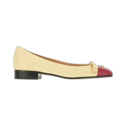 Valentino Vlogo Signature Tassel Embellished Slip-On Ballet Flats