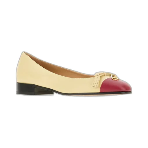 Valentino Vlogo Signature Tassel Embellished Slip-On Ballet Flats