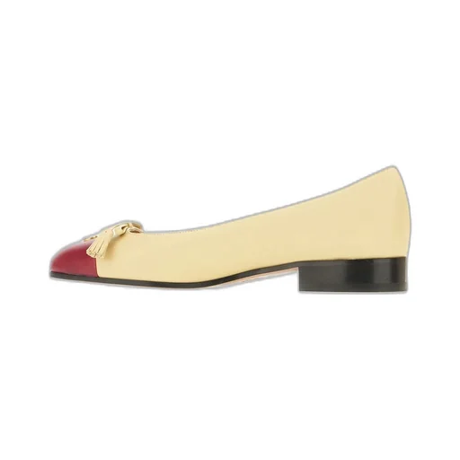 Valentino Vlogo Signature Tassel Embellished Slip-On Ballet Flats
