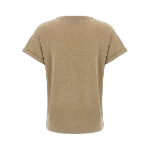 Brunello Cucinelli Short-Sleeved Crewneck Knitted T-Shirt