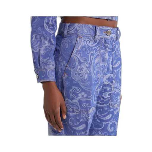 Etro Paisley-Jacquard Logo Patch Jeans